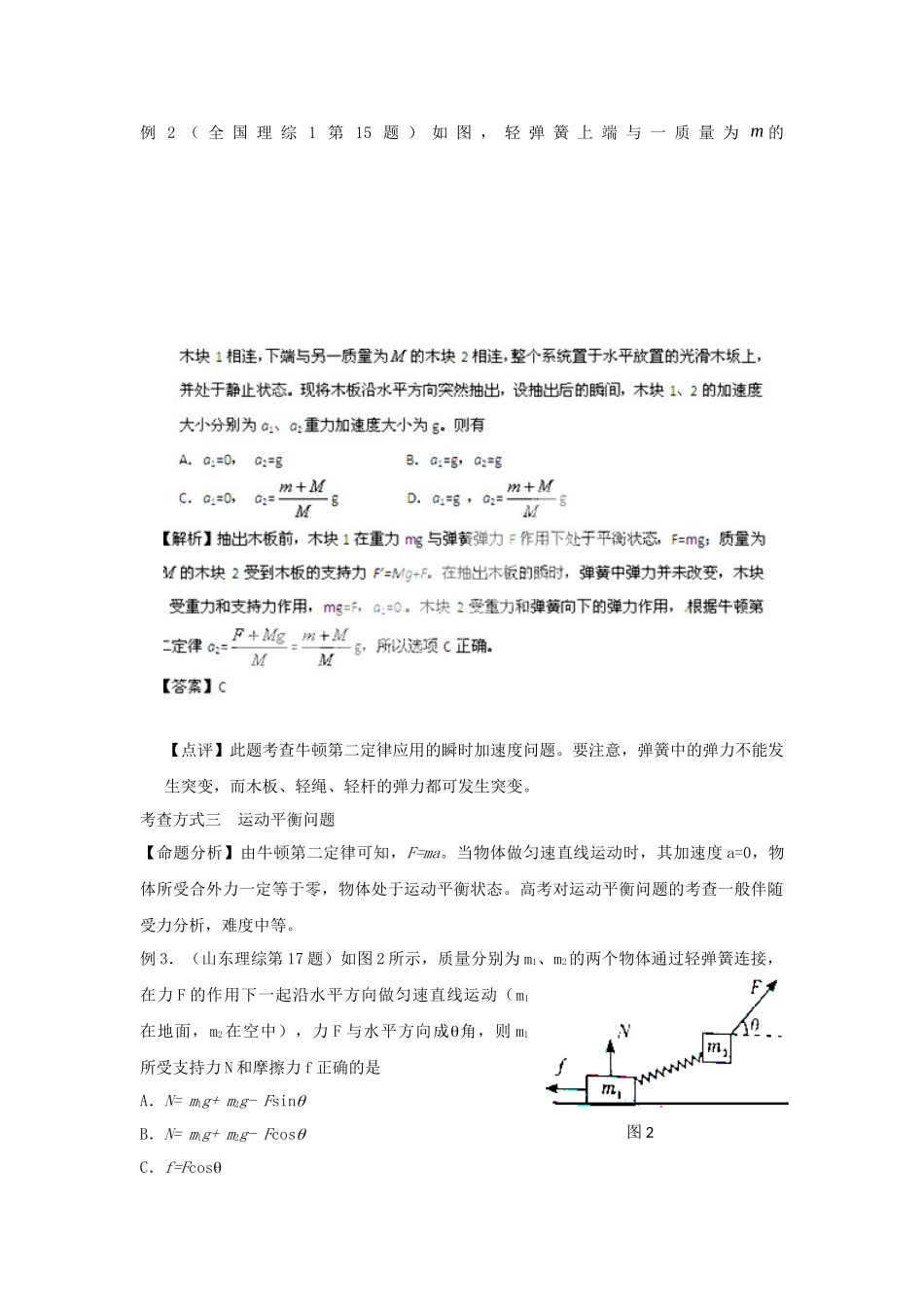 高考物理一轮复习揭秘系列讲义 揭秘5 牛顿运动定律 人教版_第2页