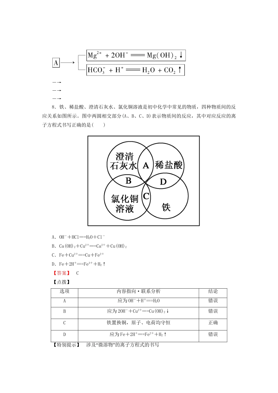 高考化学一轮复习 新提升达标作业2-2-2（含解析） 新人教版_第3页