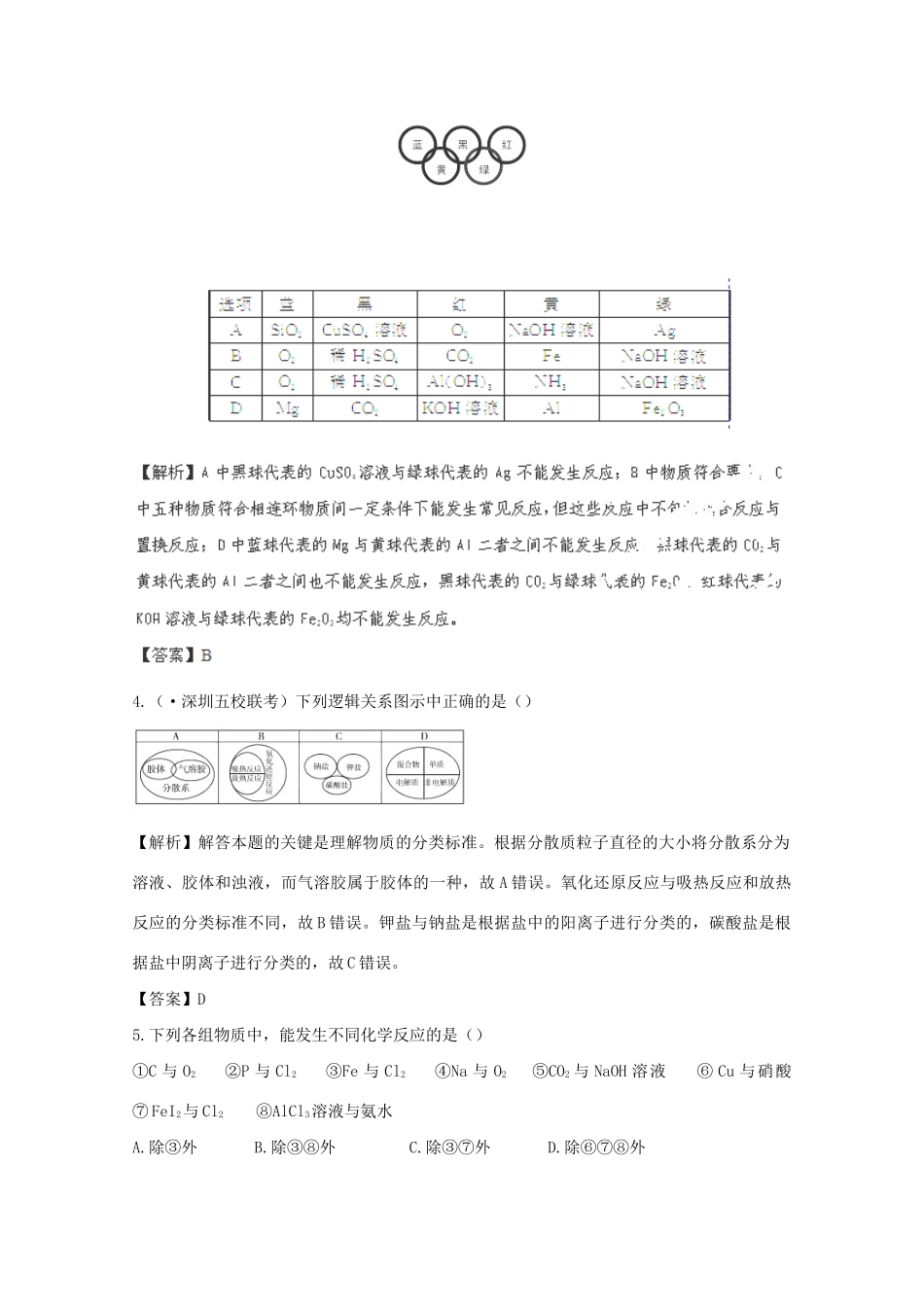 高考化学 2.1 物质的分类光盘独有 新人教版_第2页