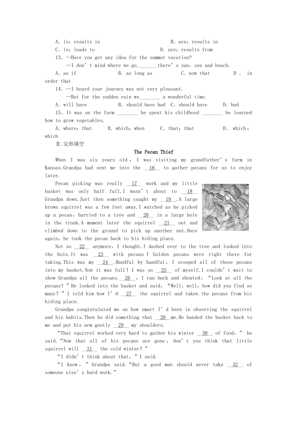 高考英语大一轮复习 Book6 Unit 4  Global warming练习 新人教_第2页