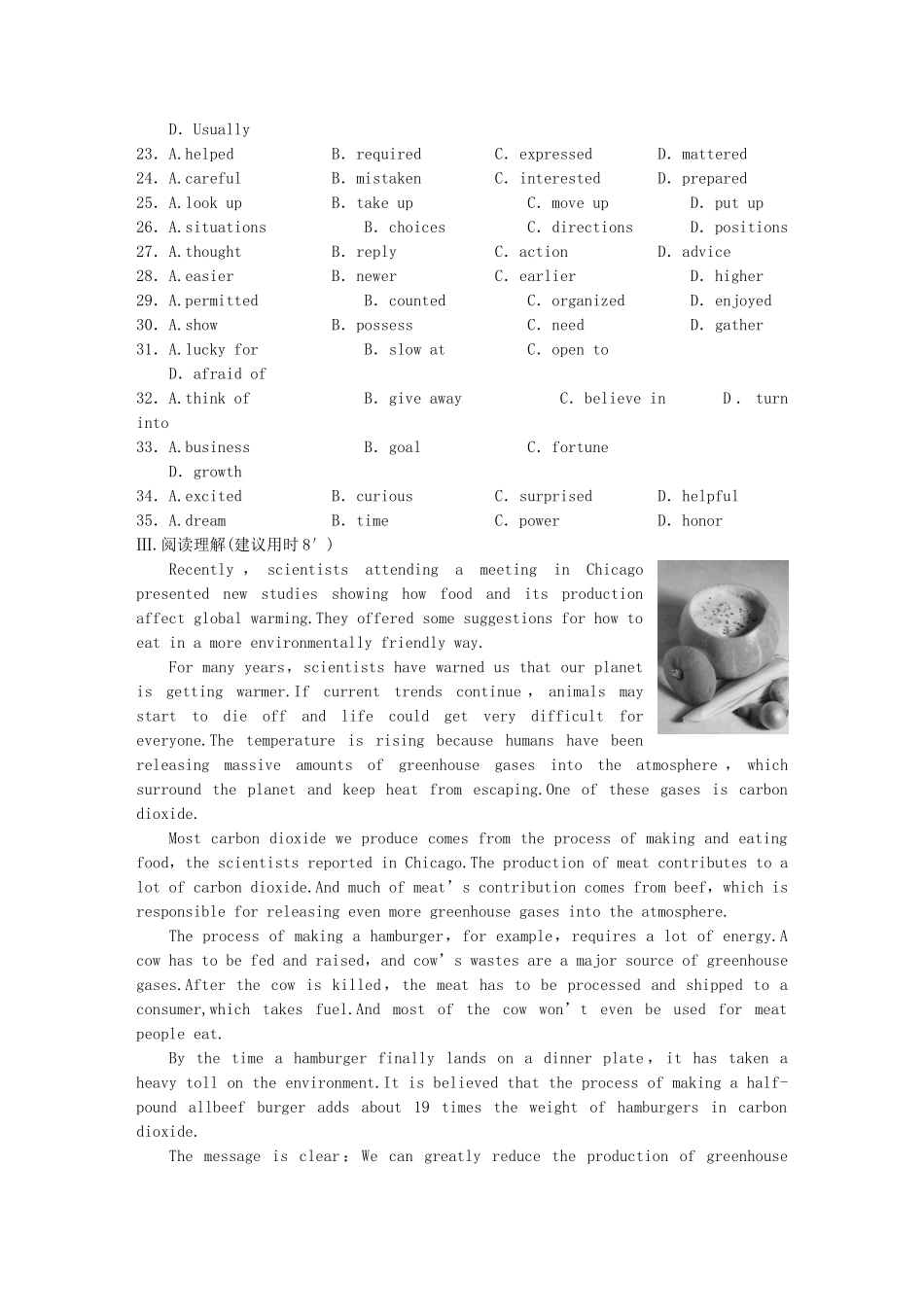 高考英语大一轮复习 TB1 Module 4 A Social Survey—My Neighbourhood练习 外研_第3页