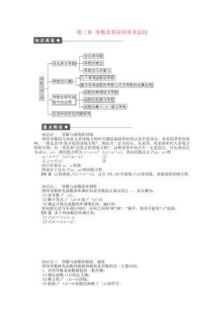 高中数学 第三章 导数及其应用章末总结 新人教A版选修1-1
