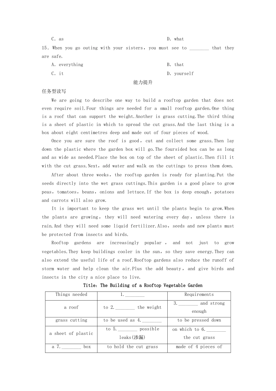 高中英语 Unit 1 The world of our senses Period Two Word power Grammar and usage同步测试 牛津译林版必修3_第3页