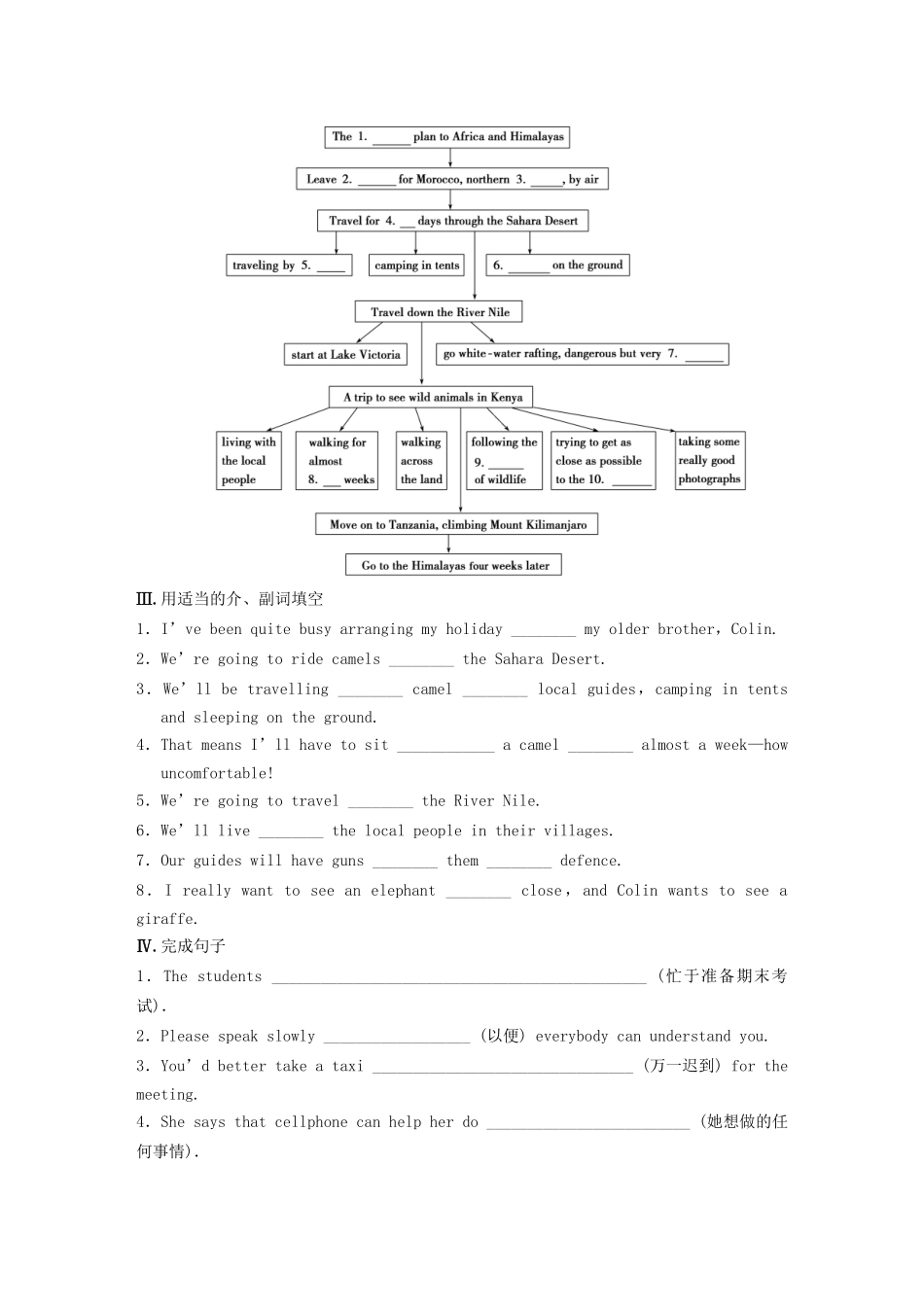 高中英语 Unit 2 Periode One Welcome to the unit Reading同步测试1 牛津版必修2_第2页
