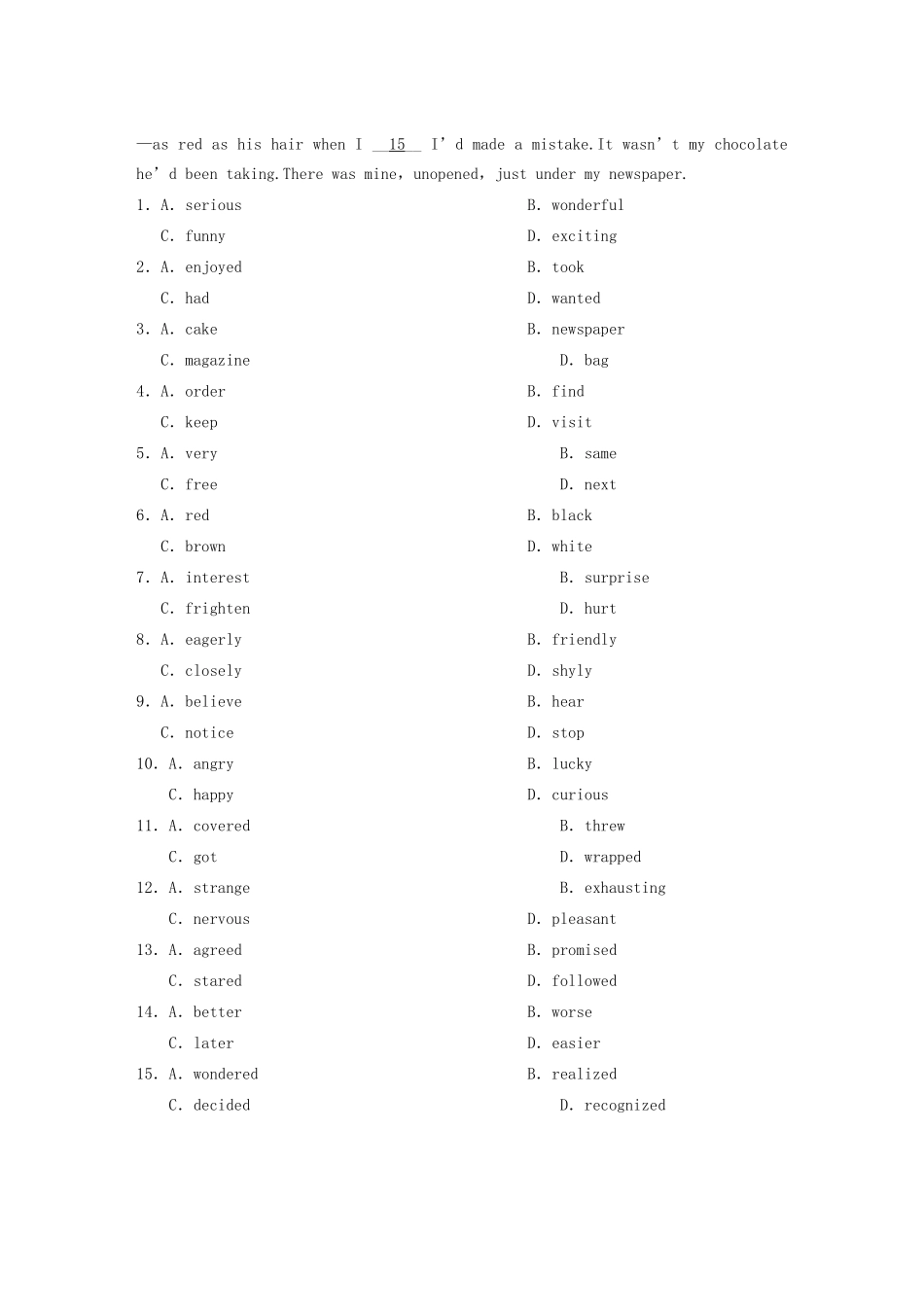 高中英语 Unit 4 Period Two Websites同步测试 北师大版必修2_第3页