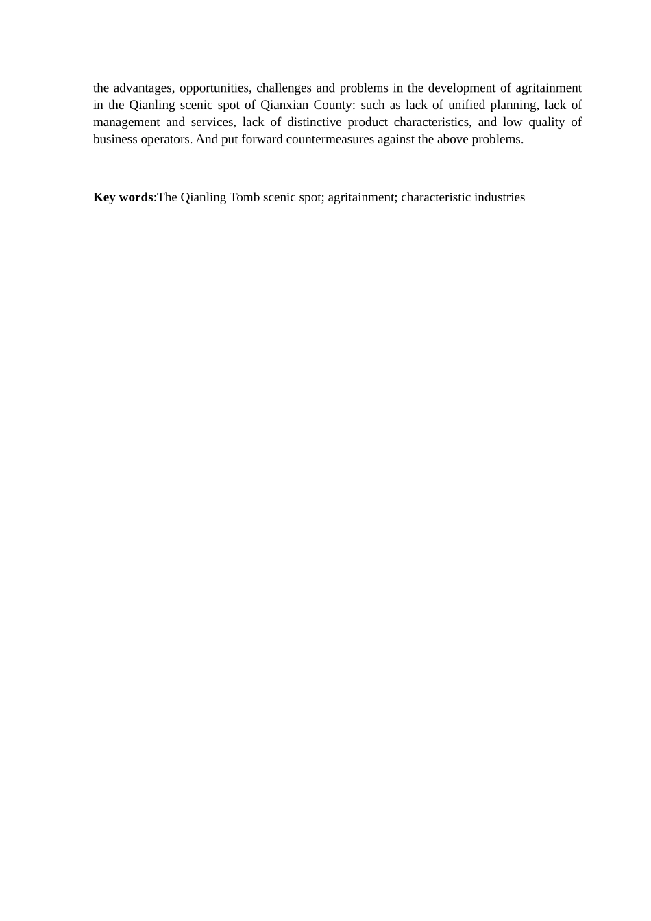 陕西省乾县乾陵景区农家乐发展中的问题及对策分析研究  旅游管理专业_第3页