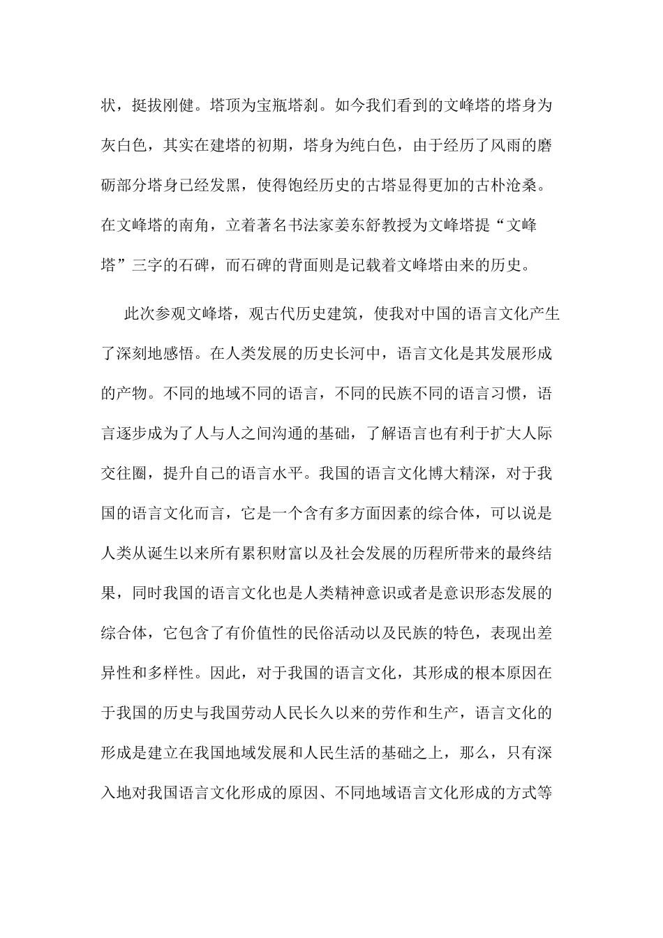 文峰塔游的报告_第2页