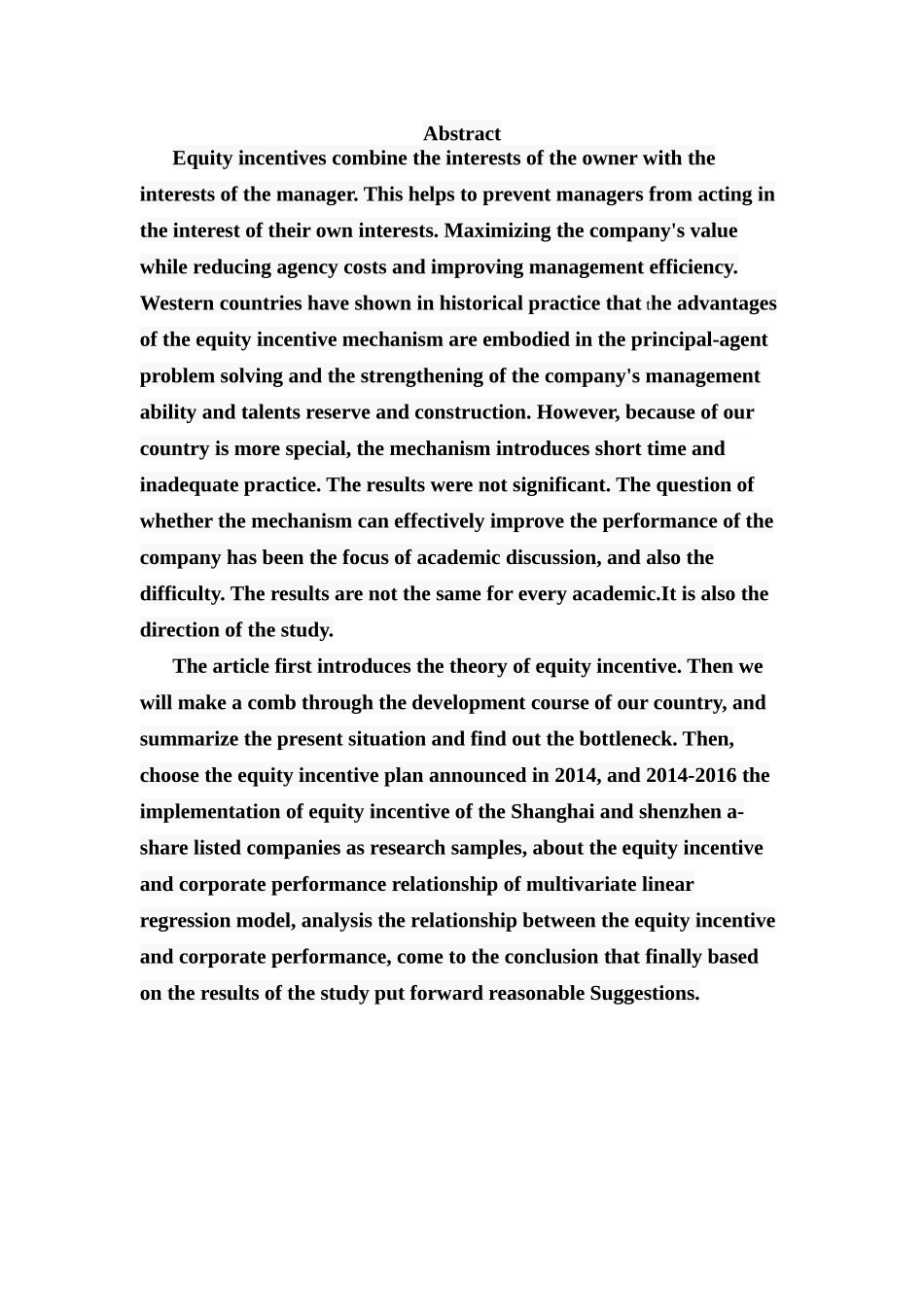 上市公司股权激励对公司绩效影响的研究分析  证券学专业_第2页