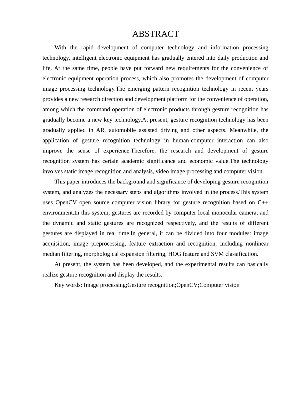 手势识别系统设计与开发分析研究 计算机专业_第2页