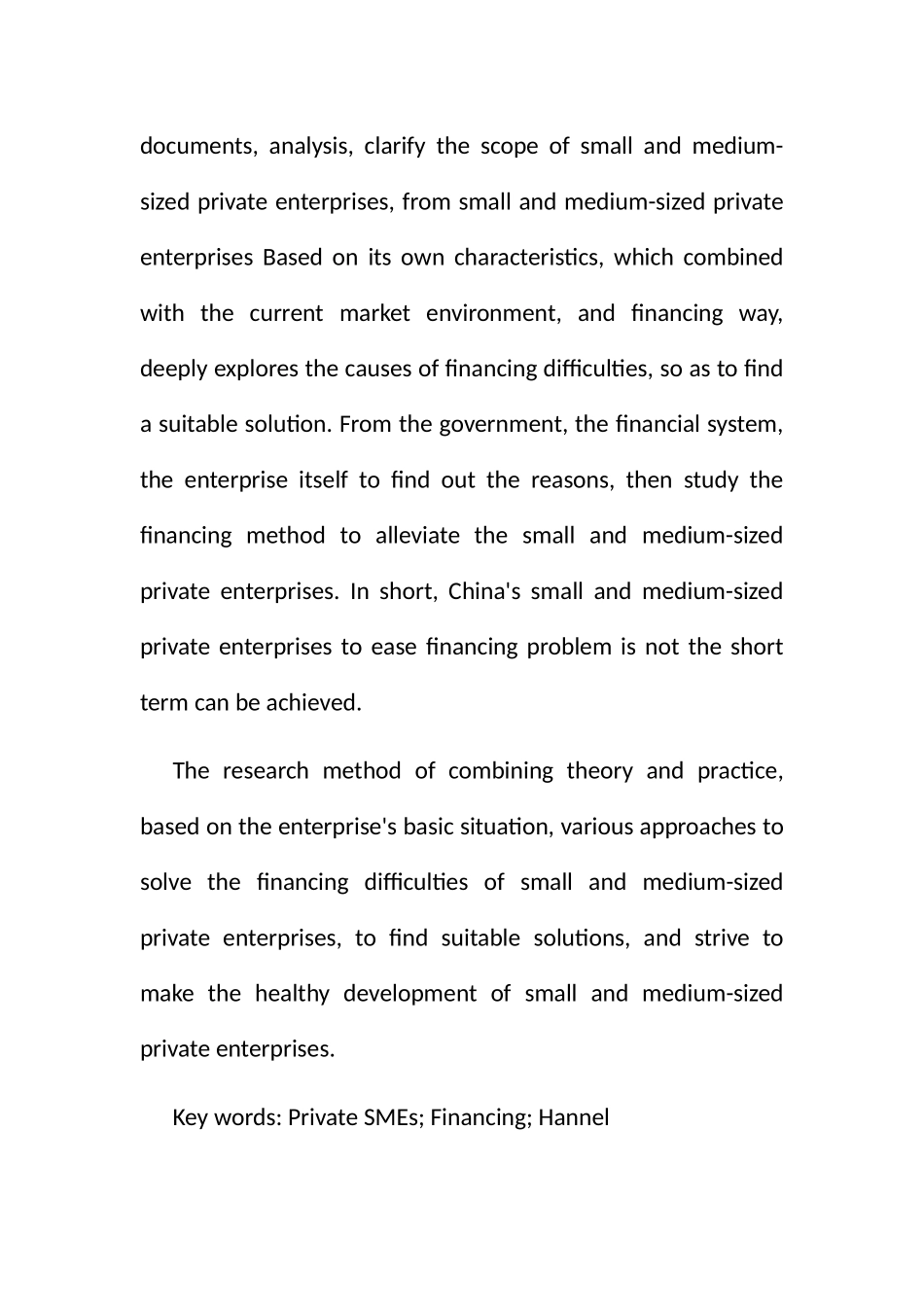 浅谈我国民营中小企业融资难问题分析研究  财务管理专业_第3页