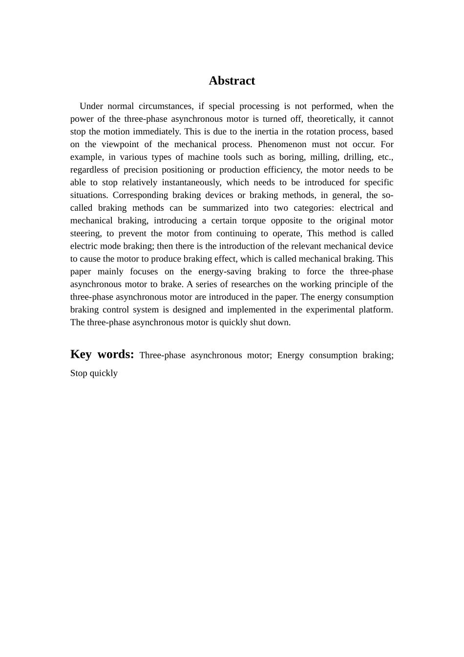 三相异步电动机能耗制动控制设计和实现  机械制造专业_第2页