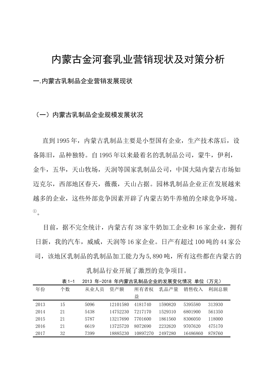 内蒙古金河套乳业市场营销策略分析与研究  工商管理专业_第3页
