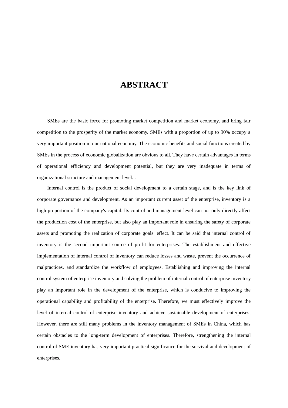 会计学专业 公司存货内部控制调研报告_第2页