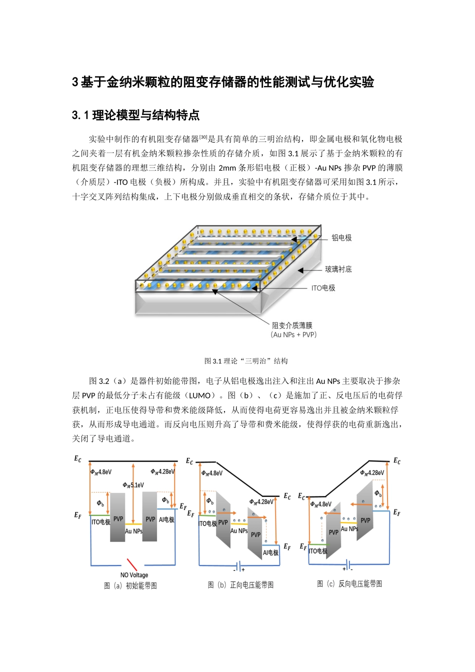 基于金纳米颗粒的阻变存储器的性能测试与优化实验_第1页