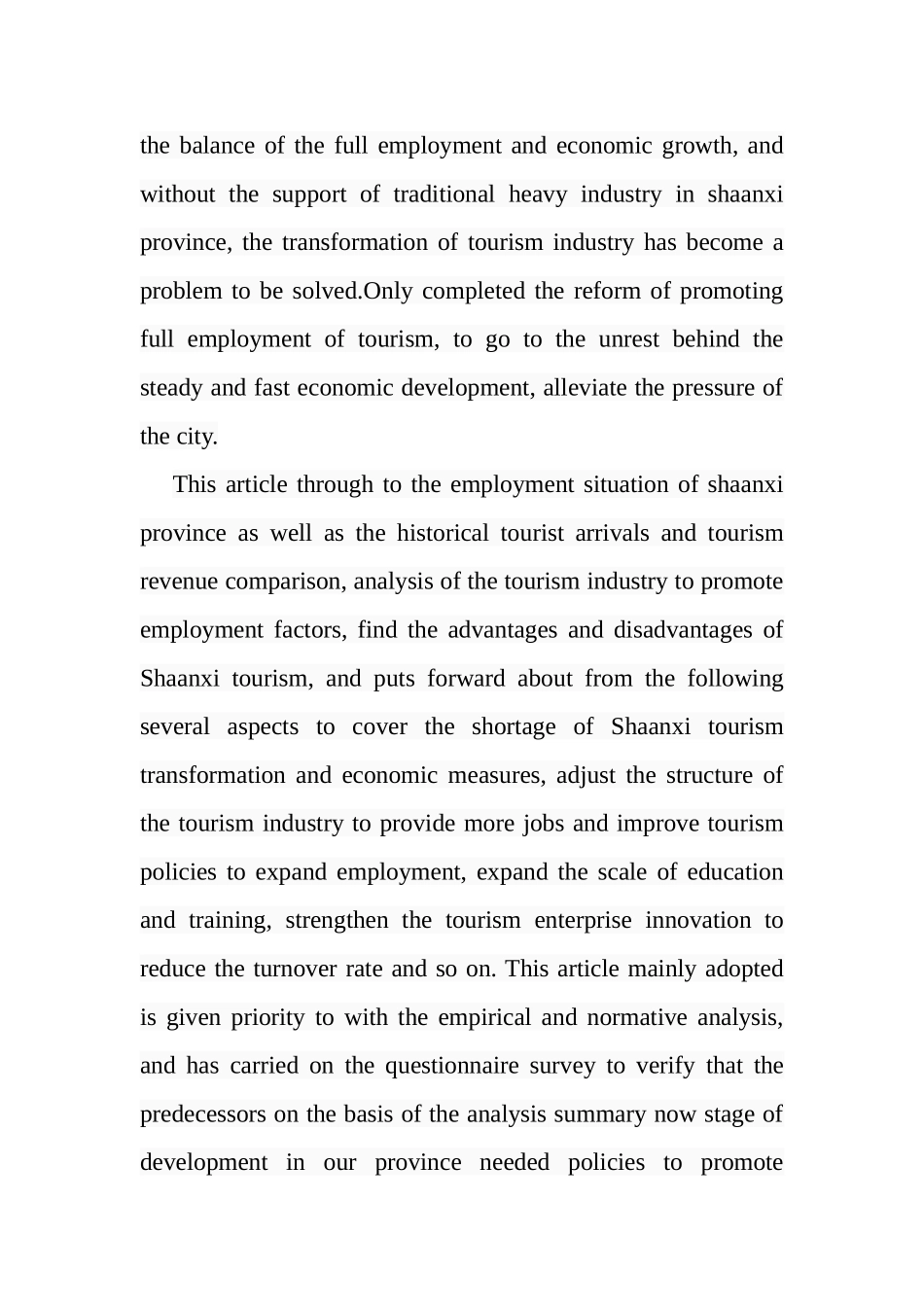 旅游业发展对就业的影响研究以陕西为例  旅游管理专业_第2页