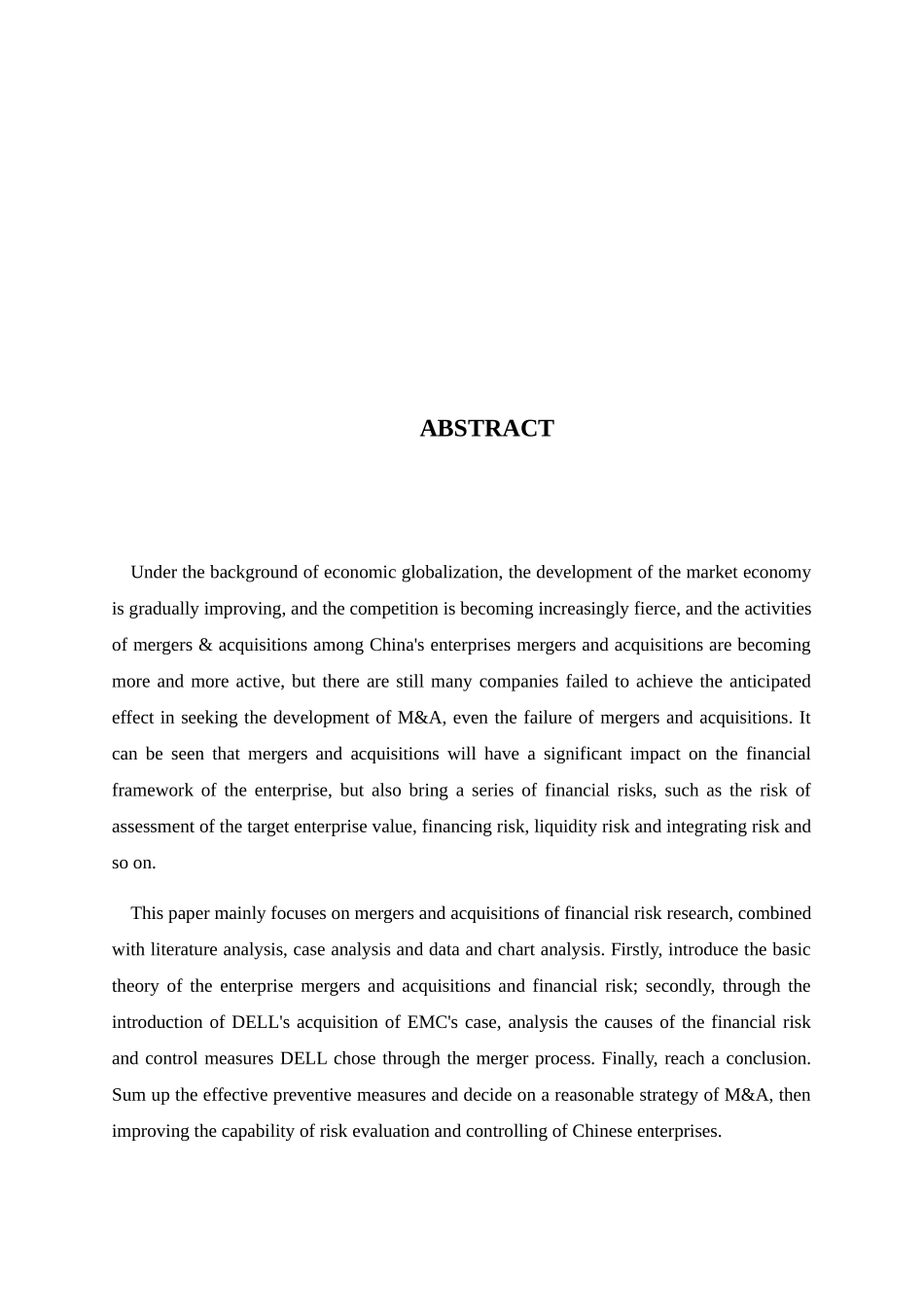 企业并购的财务风险控制研究分析以戴尔并购EMC为例   会计学专业_第2页