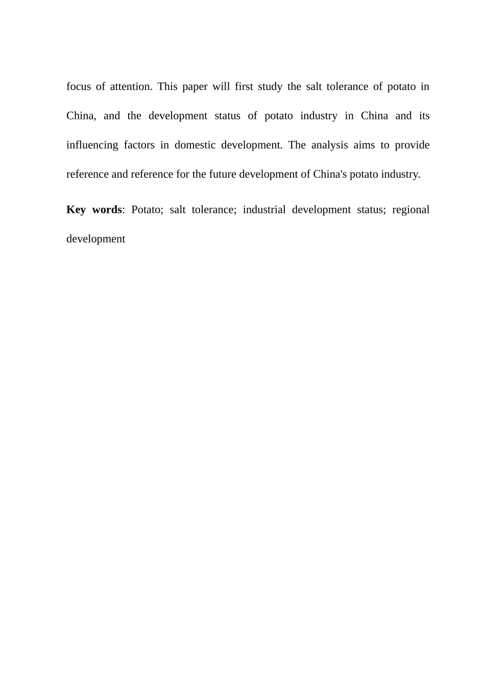 马铃薯耐盐特性的研究分析 生物技术专业_第2页