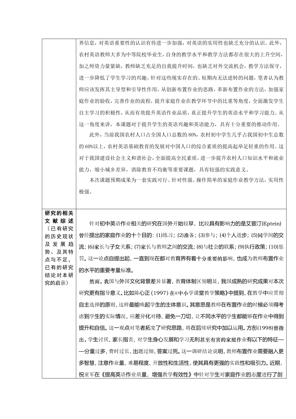 农村初中英语家庭作业品质提升的实践研究分析 教育教学专业_第2页