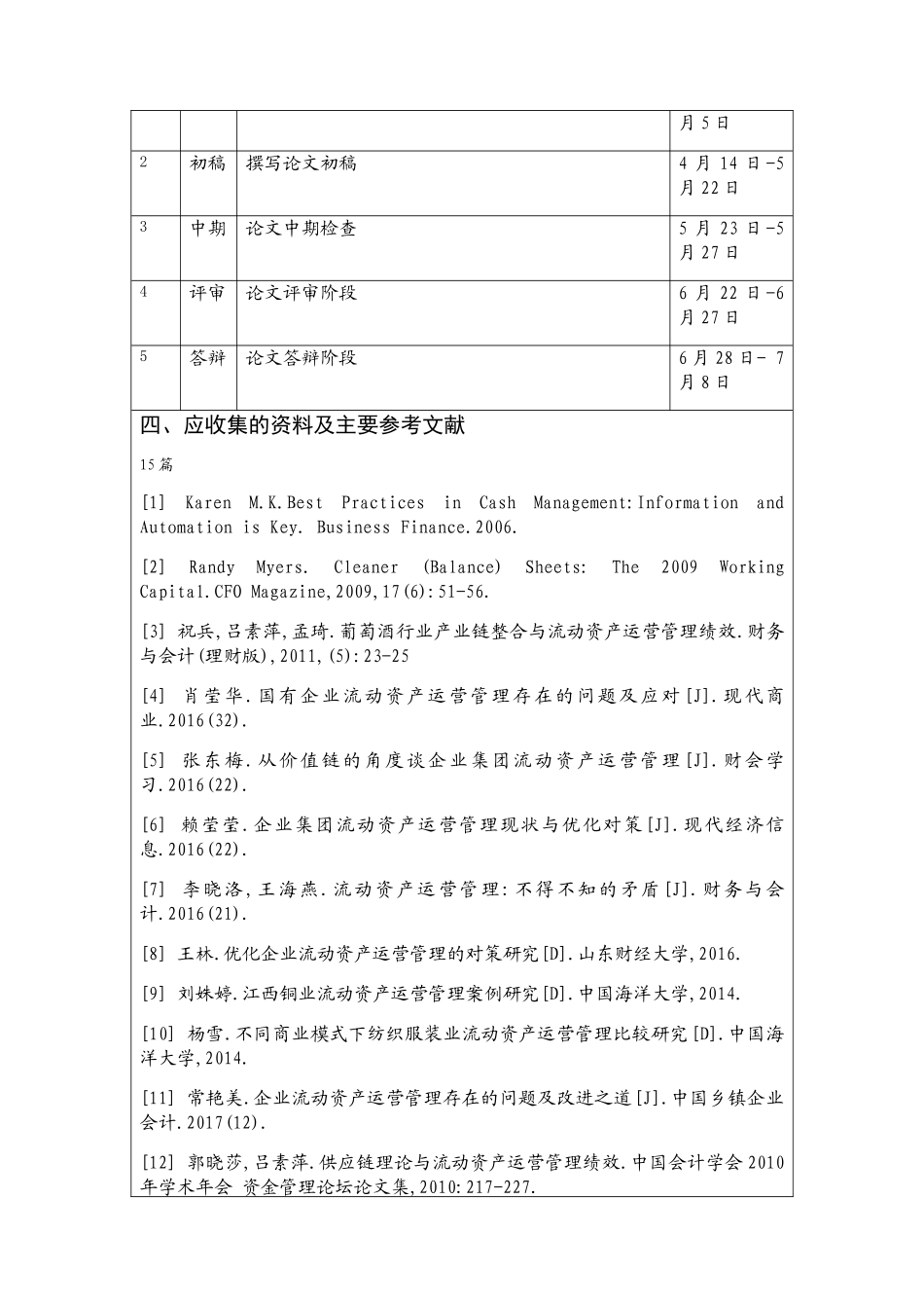 企业流动资产运营中的问题与对策 任务书_第2页