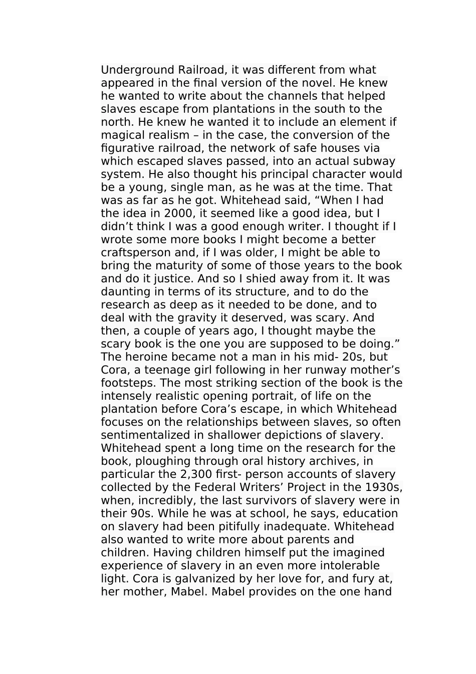 女性主义视角下《地下铁道》中科拉命运的解读分析研究 社会学专业_第3页