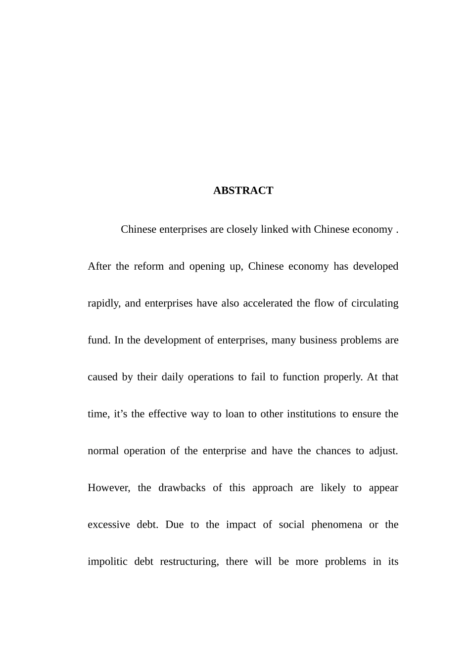 企业债务重组管理分析以平顶山煤业为例  会计学专业_第3页