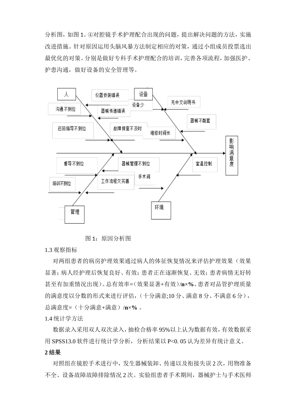 品管圈在腔镜手术护理质量管理中的应用分析研究 临床医学专业_第3页