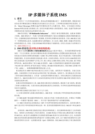 IP多媒体子系统IMS设计和实现  计算机专业