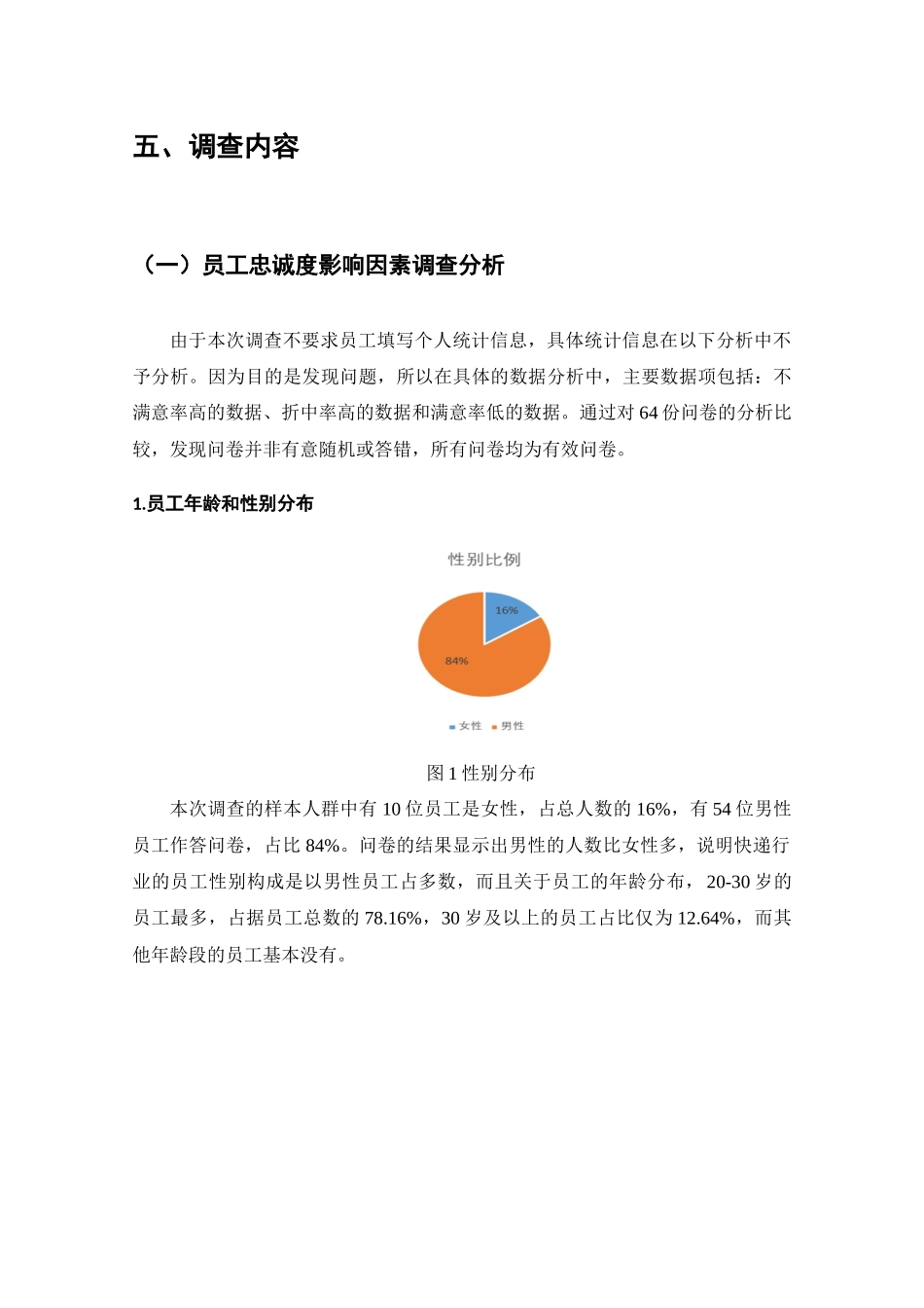 快递员工忠诚度情况的调查分析研究  工商管理专业_第3页