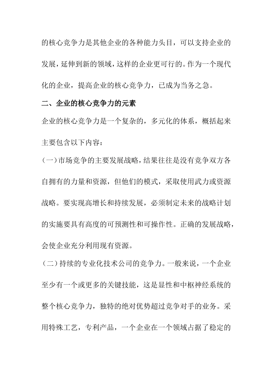 论企业的核心竞争力分析研究  工商管理专业_第3页