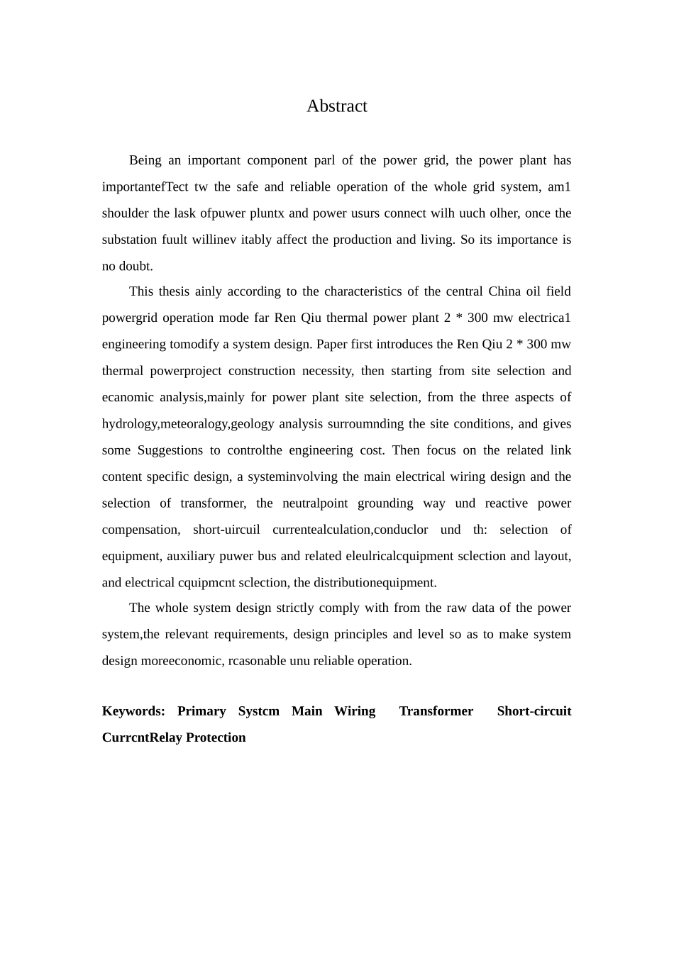 热电厂2300MW电气一次系统改造设计和实现 电气工程管理专业_第2页