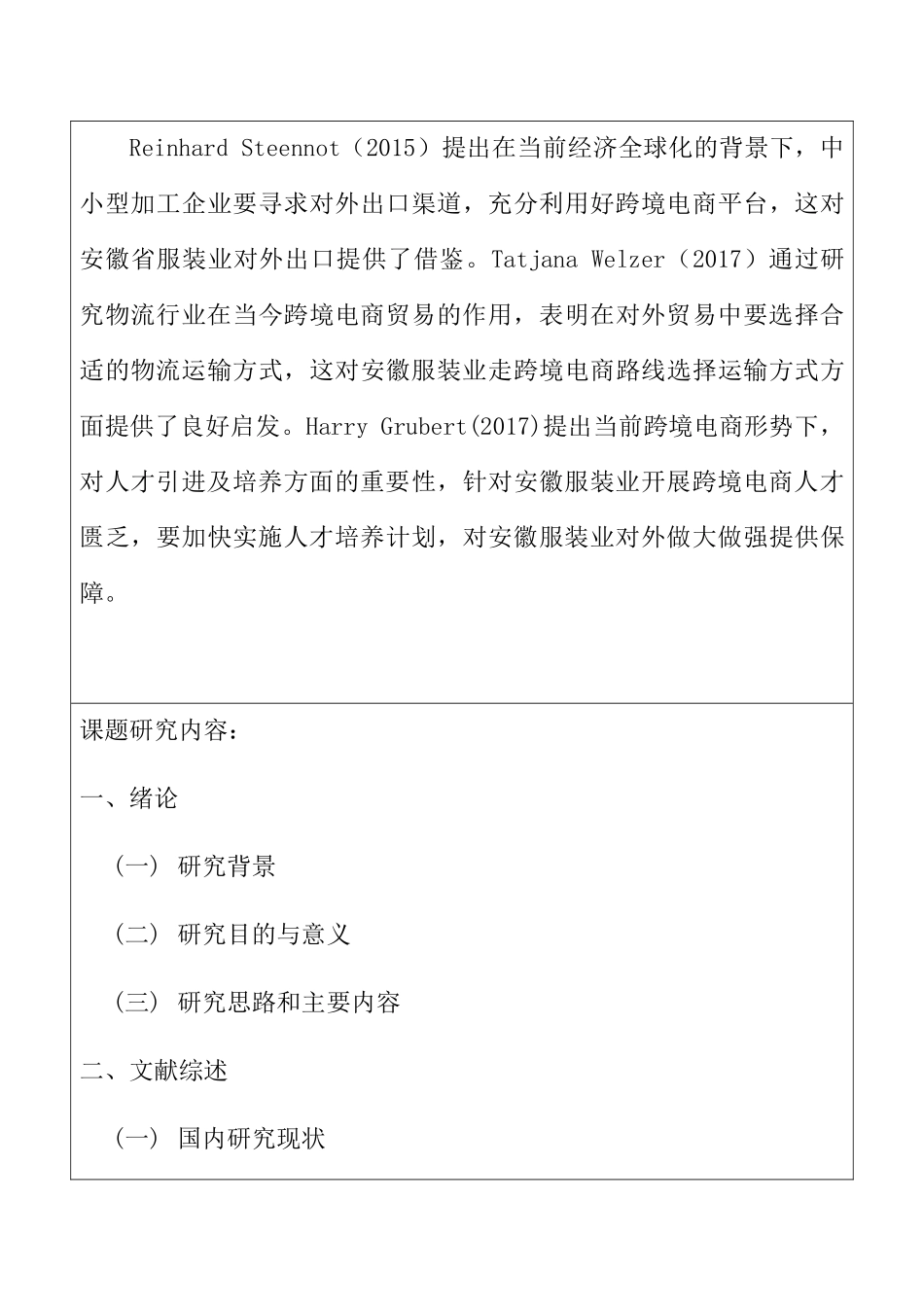 开题报告     安徽服装业跨境电商开展策略_第3页