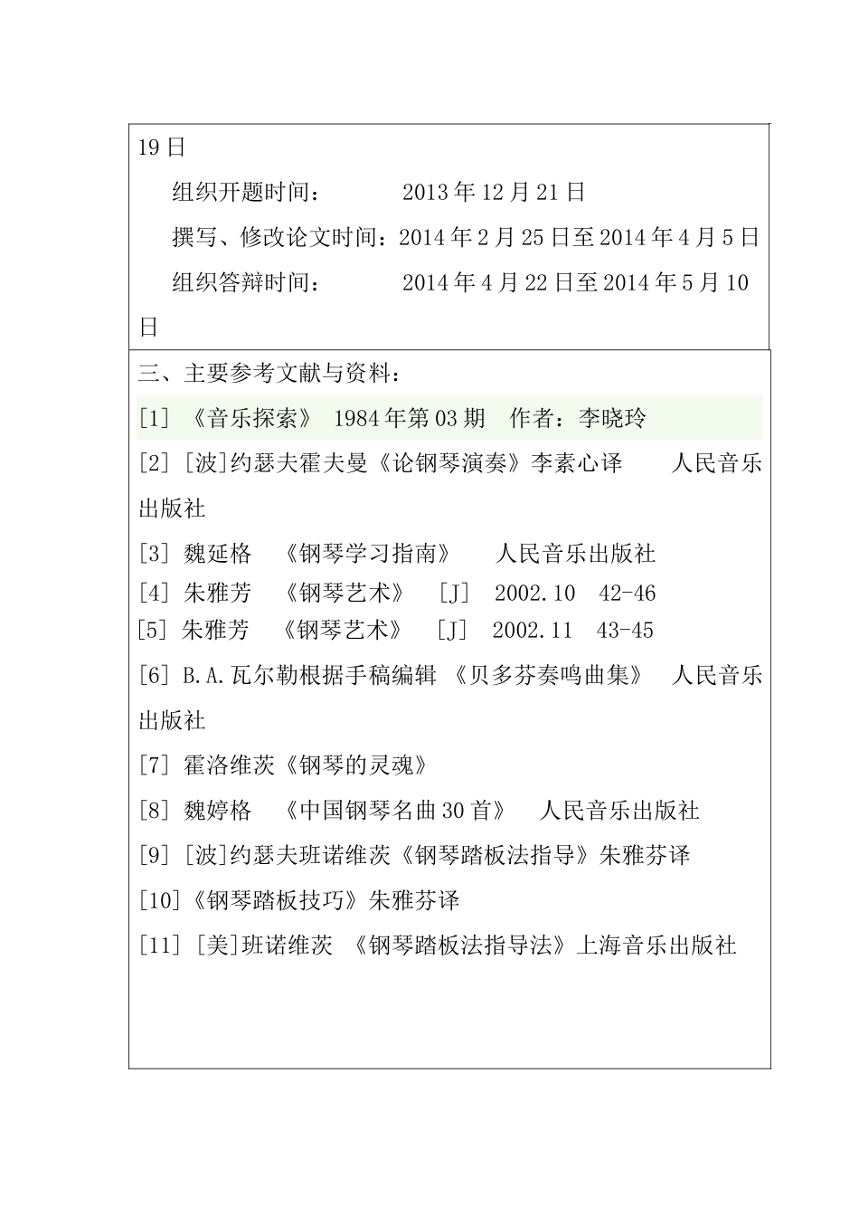 开题报告和任务书  浅论钢琴踏板的运用与音乐风格的影响_第2页