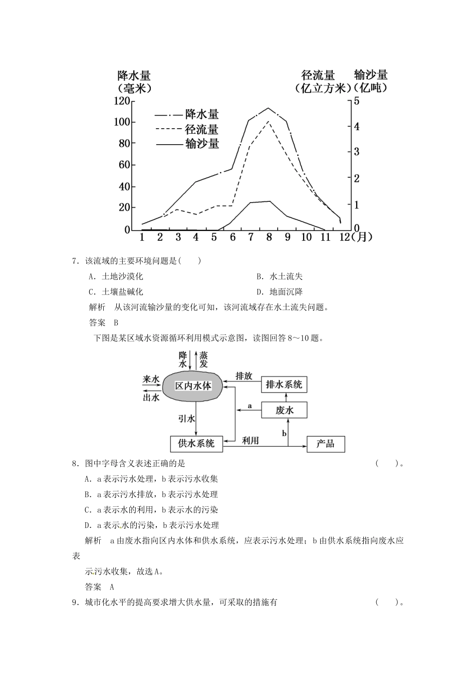 高考地理大一轮复习 9.1 人类面临的主要环境问题 人地关系思想的演变 湘教版_第3页