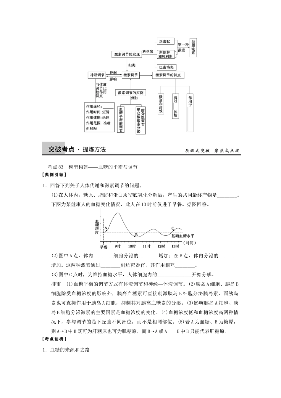 高考生物大一轮复习 第八单元  第28课时 通过激素的调节　神经调节与激素调节的关系_第3页
