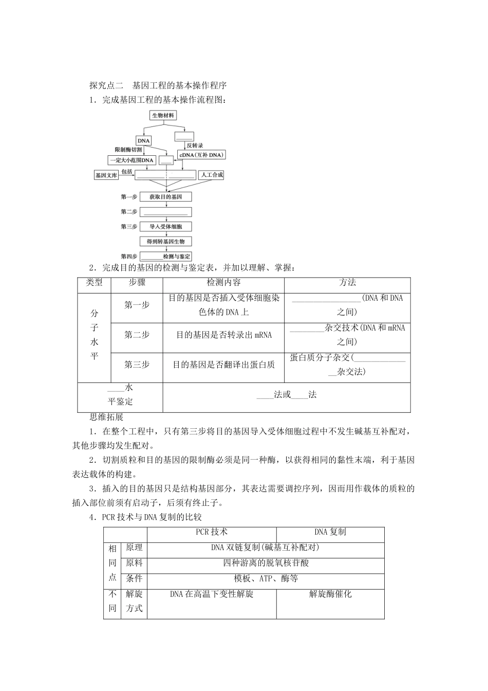 高考生物大一轮复习 第十单元　现代生物科技专题_第3页