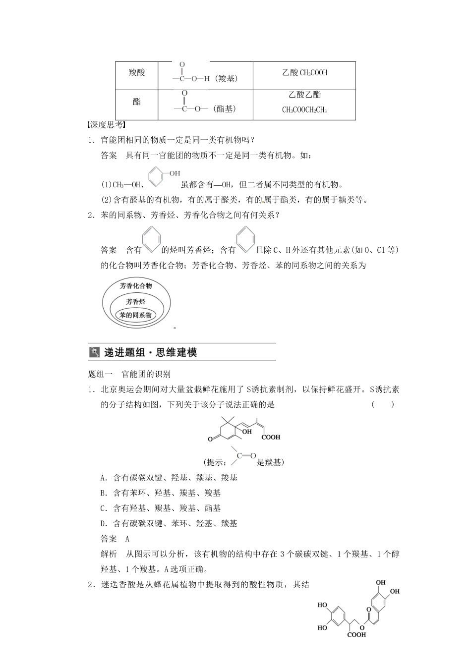 高三化学一轮总复习 第十一章 第1讲 认识有机化合物 新人教版_第2页