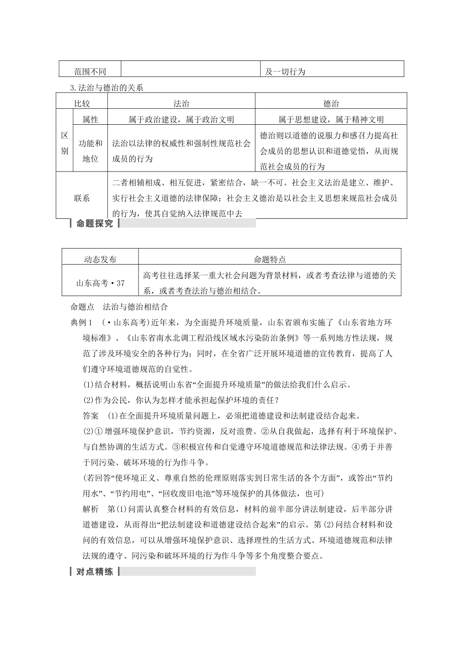 高考政治一轮总复习 专题一 公民道德建设 新人教版选修6_第2页