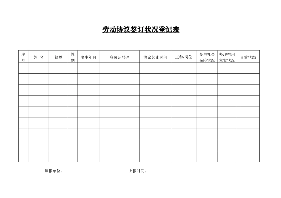 劳动合同台帐_第2页