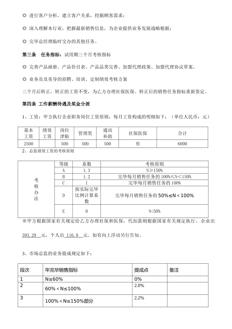市场总监劳动合同_第2页