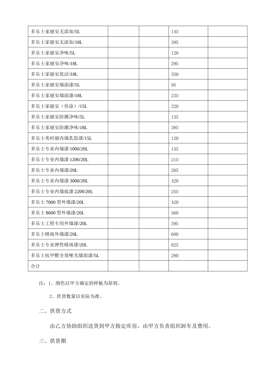 油漆购销合同_第2页