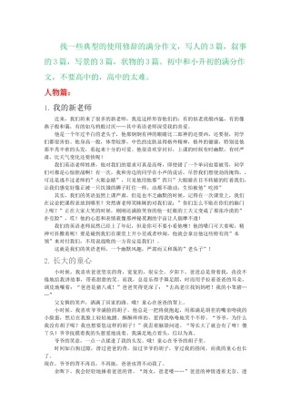 使用修辞的满分作文