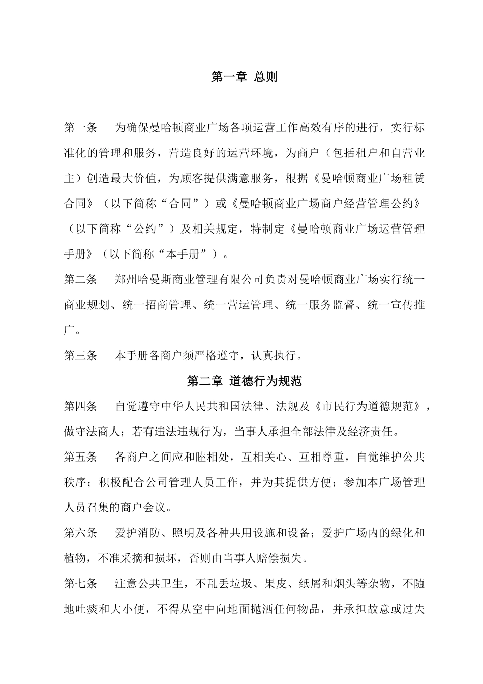 商业广场运营管理手册_第3页