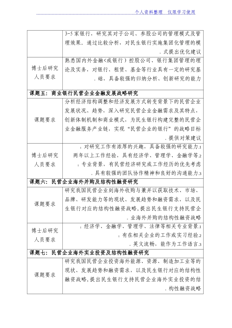 博士后研究报告课题及具体要求_第2页