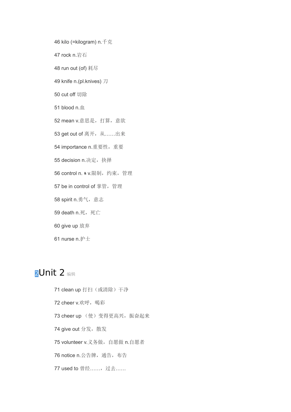 八年级下册英语单词_第3页