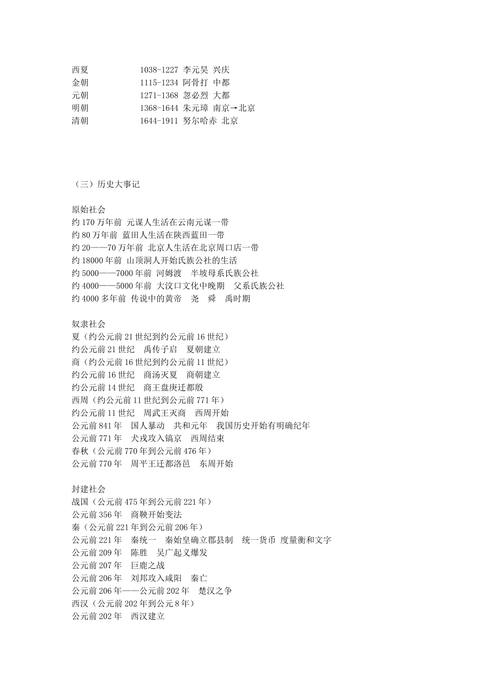 历史朝代必备知识归纳_第2页
