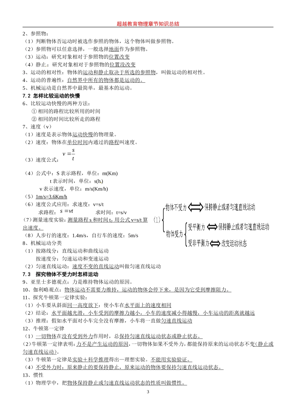 八年级物理下册《力和机械》知识点总结_第3页