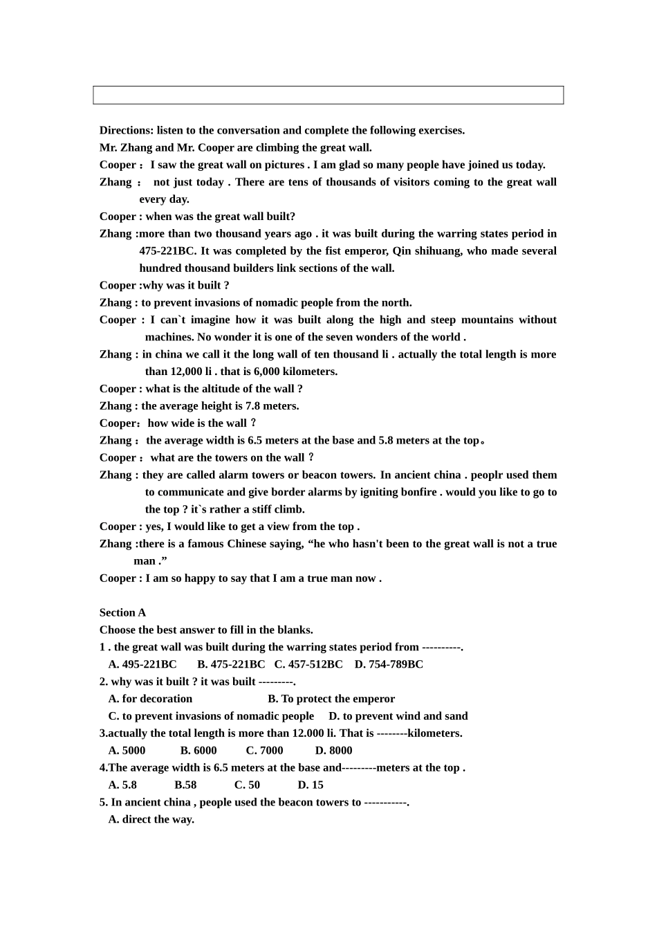 商务英语听说Unit10-Sightingseeing_第3页