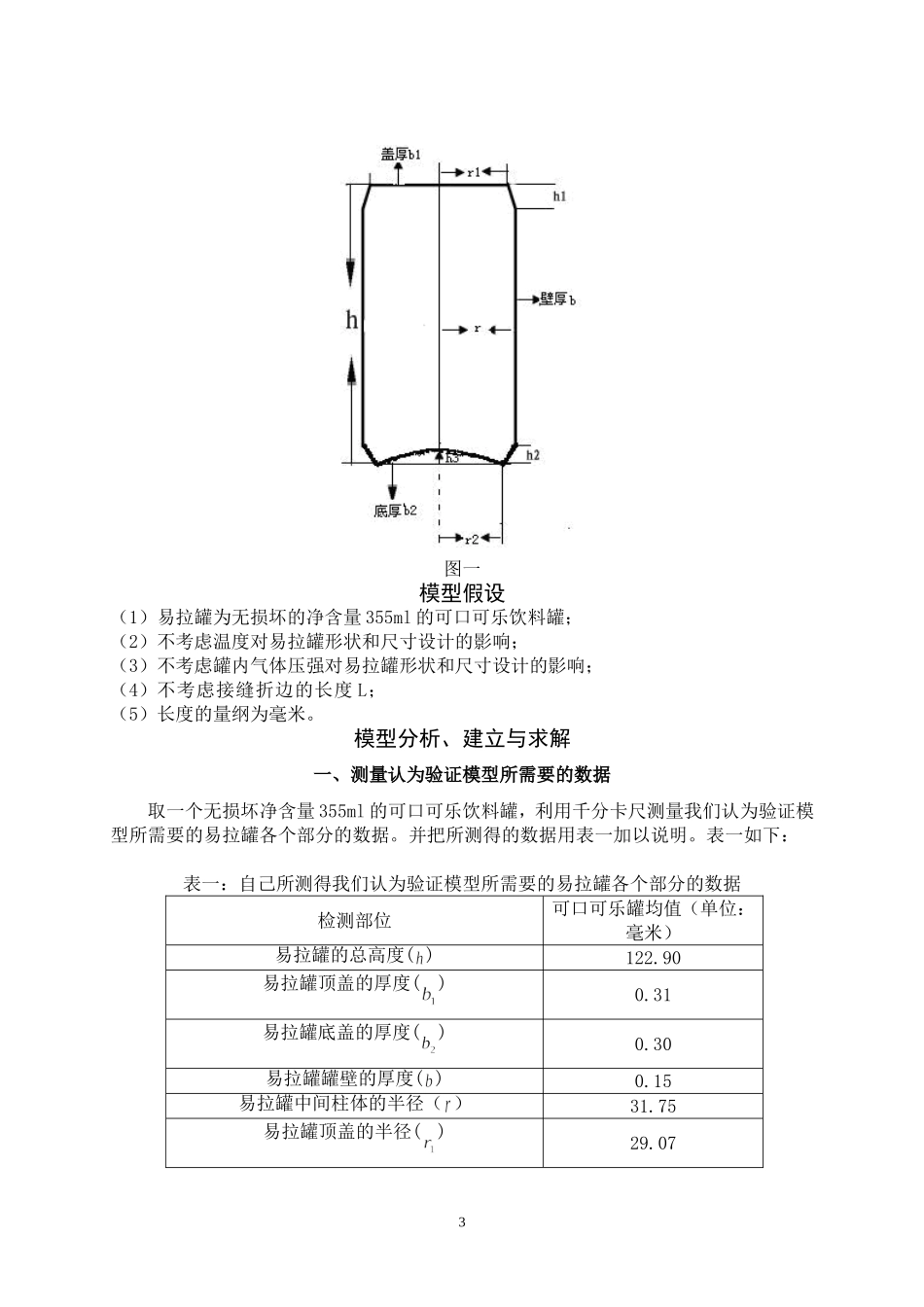 易拉罐最优设计模型_第3页