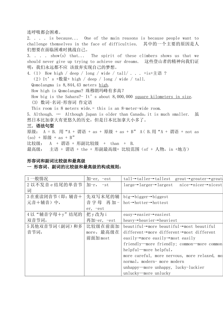 八年级下Unit7单元知识点归纳_第3页