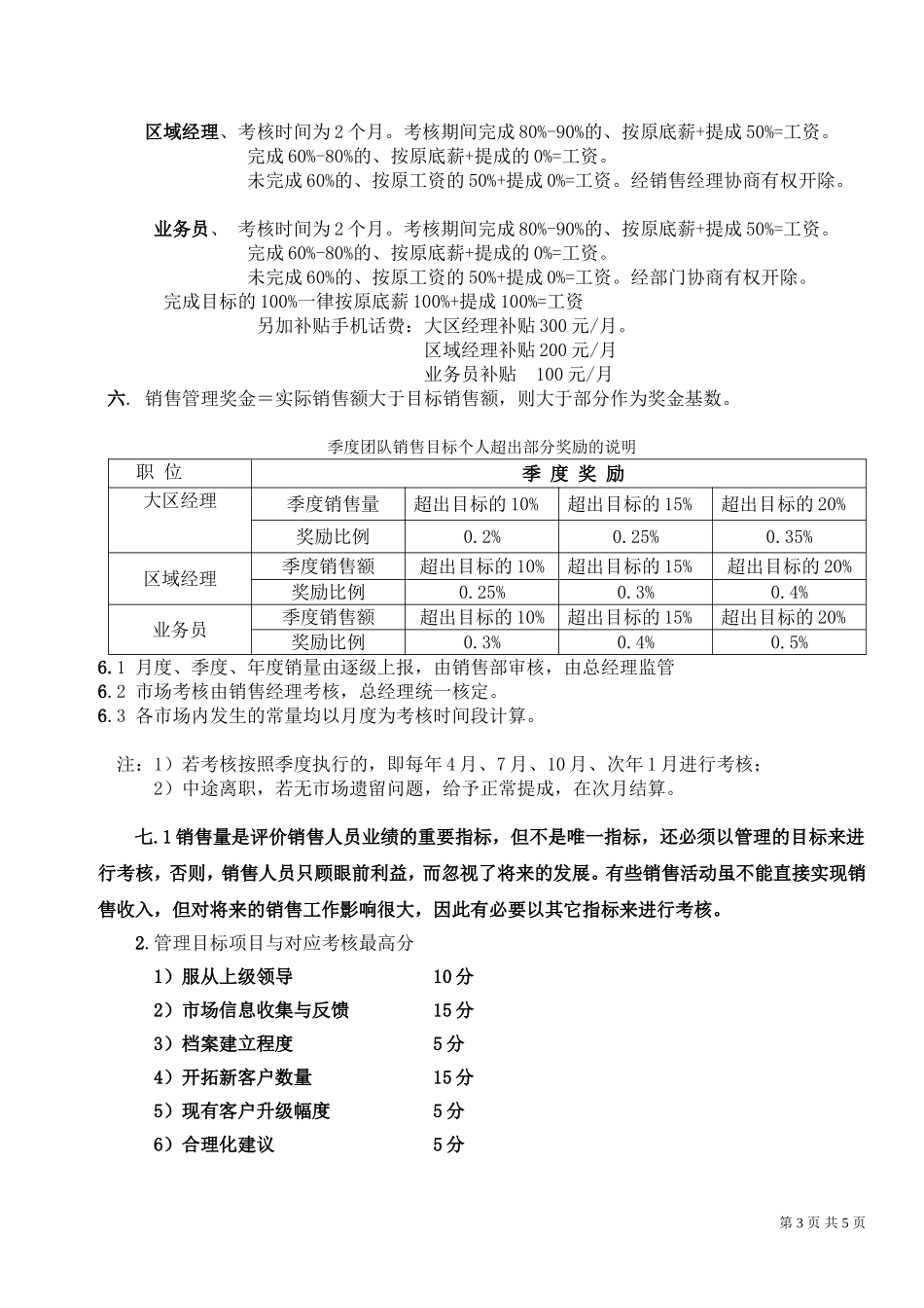 传喜销售人员薪资及绩效考核管理_第3页